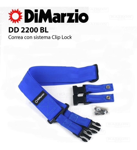 Correa Dimarzio Cliplock P Gt Dd2200 Bl, inmediata