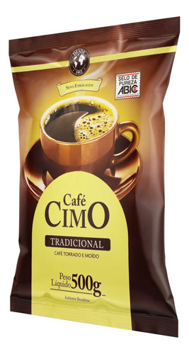 Café Torrado e Moído Tradicional Café Cimo Pacote 500g