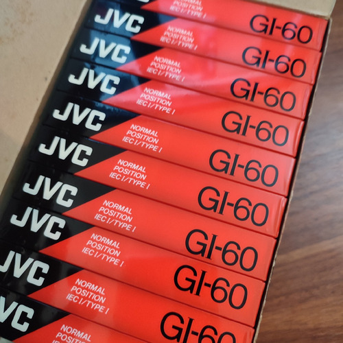 Cassette Audio Jvc G1-60an 60min Casete Cinta Virgen Blanco
