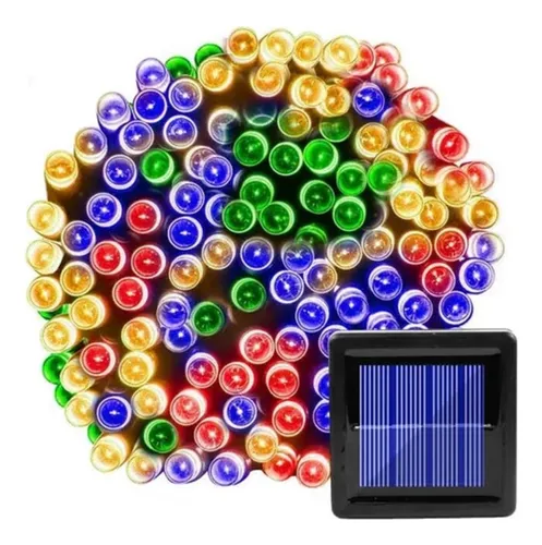 Luces Solar Guirnalda 100 Led 10 Metros