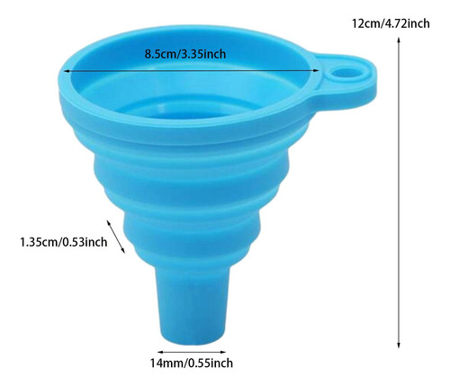 Embudo Plegable De Silicona Embudo Para Enlatar Suministros