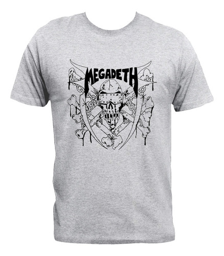 Remera Megadeth Heavy Thrash Metal Algodón Premium