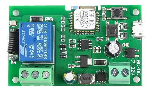 Imagem 4 de 5 de Sonoff Wifi Relé Rf 433mhz 5v-12v-32v Função Pulso E Travado