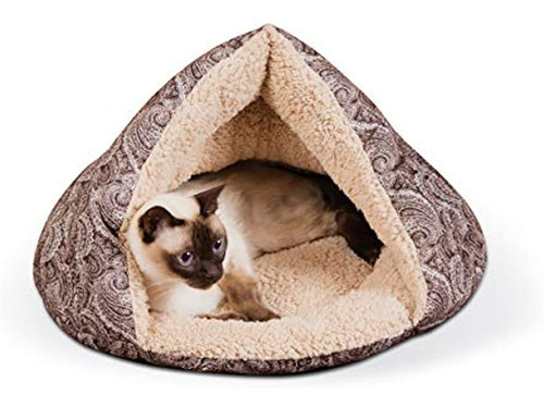 Imagen 1 de 5 de Productos Para Mascotas Kyh Cama Para Gatos Con Cabaña De C