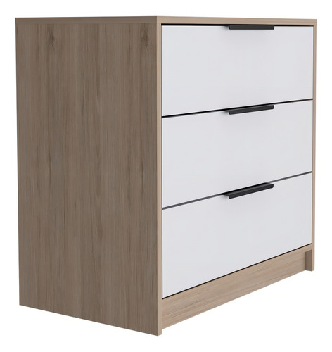 Cómoda Organizador Wesley, Beige Y Blanco. Color Blanco