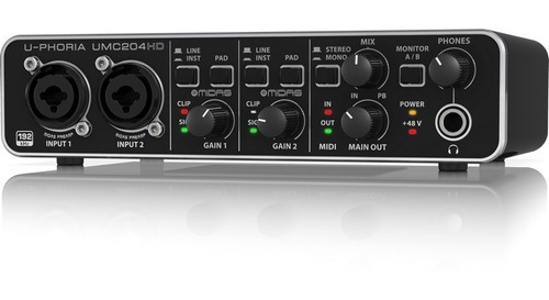 Interfaz Behringer U-phoria Umc204hd