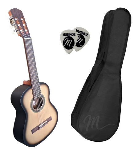 Guitarra Fonseca Criolla Mod 15 + Funda Y Púas Musikoz