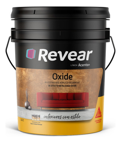 Revear Revestimiento Gold Acento 25kg Efecto Metalizado Rex Color Metalizado Óxide (óxido)