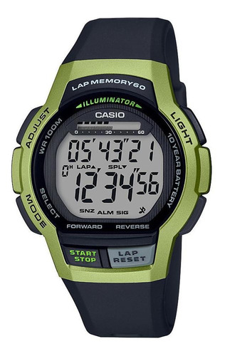 Reloj Casio Para Hombre Ws1000h-3av Digital Color Verde De