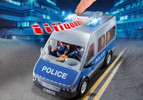Playmobil 9236 Camiòn De Policia Con Accesorios Luz Y Sonido