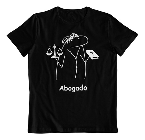 Dtf - Polera Algodon - Flork Meme Abogado Art En B/n