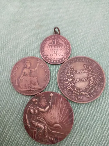 Lote Monedas Varios Origen Conmemorativa Rara (Usado)