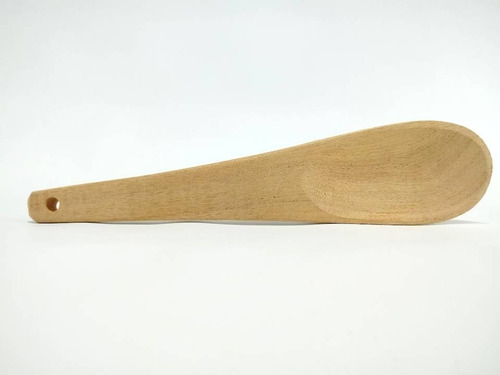 Imagen 2 de 6 de Cuchara De Madera Para Olla 30 Cm Para Pintar Algarobo