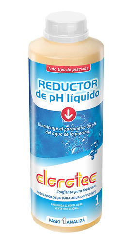 Reductor De Ph Para Piletas Clorotec 1lt