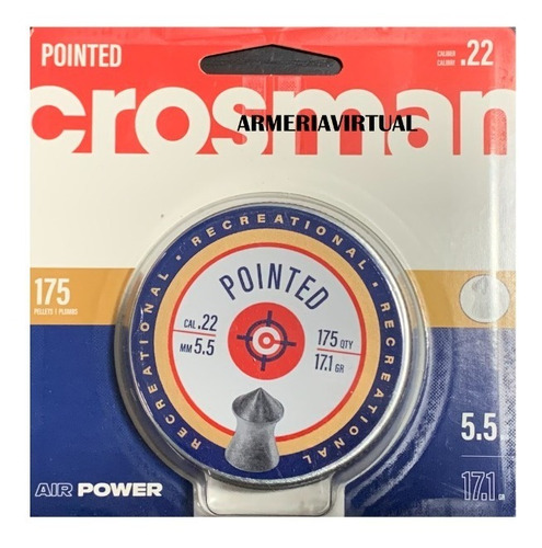 Postones Crosman 5.5 Mm Pointed / Armeria Virtual