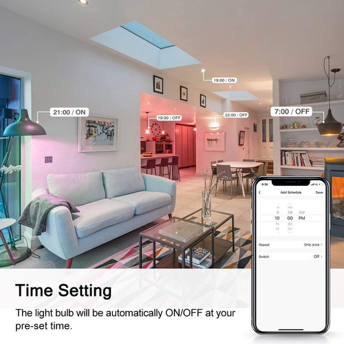 Bombilla Foco Inteligente Led Rgbw Smart Bombilla Control De