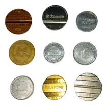 Comprar Lote De 9 Cospeles  Distintos Tipos ( Gettone Y Otros )