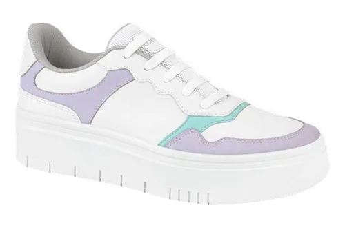 Tenis Choclo Next Co 866a Blanco Con Lila Para Mujer Env o gratis