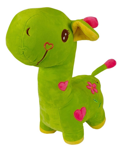 Peluche Jirafa Verde Chica 45 Cm.