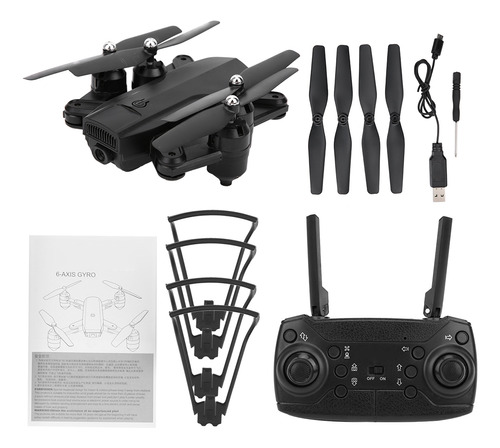 Drone Rc Quadcopter Negro Y Negro Óptico Wifi Fpv Smart