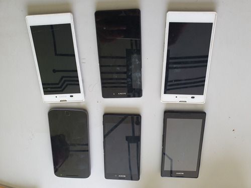 Lote De 6 Celulares Sony E Morotola Leia A Descrição.