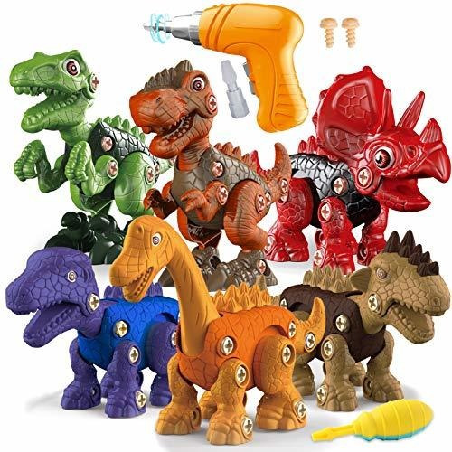 Teuvo Kit 6 Juguetes De Dinosaurios Para Niños,