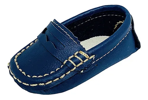Mocassim bebe cheap azul marinho
