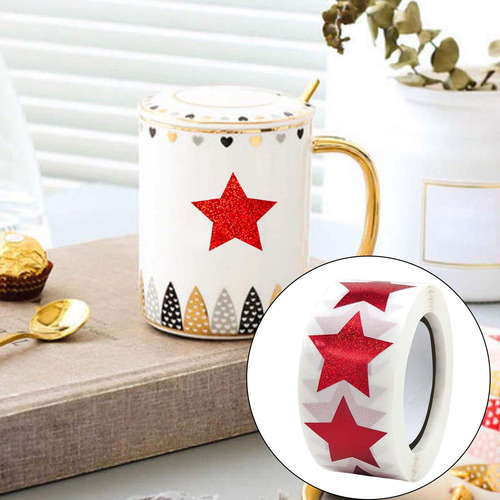 2 X 500x Pegatinas De Estrellas, Sellos De Sobres, Pegatinas