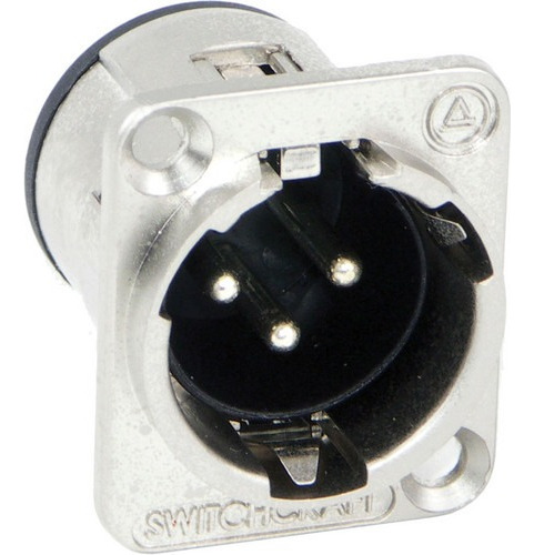 Switchcraft E3msc Conector Xlr Macho 3 Contactos P/ Chasis