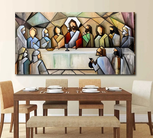 5d Bricolaje Completo Diamante Jesus La Última Cena 70x120cm