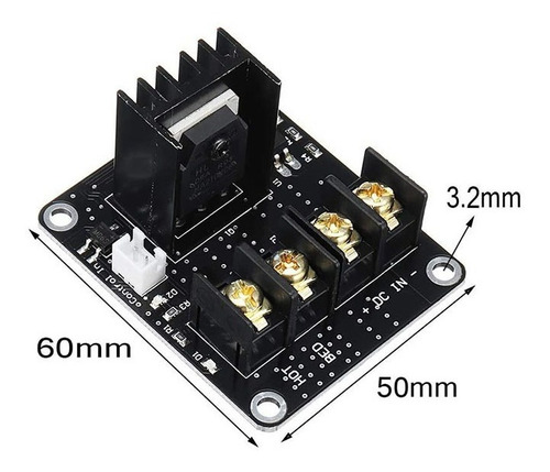 Modulo De Potencia Mosfet 210a Cama Caliente Hot Bed 3d Cnc