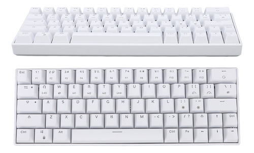 Teclado Com Fio Mecânico De 64 Teclas Sem Fio 2.4g Bt3.0 5.0