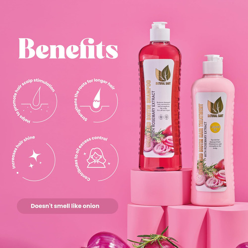 Natural Sant - ChampĂș Y Tratamiento Con Biotina De Cebolla Y