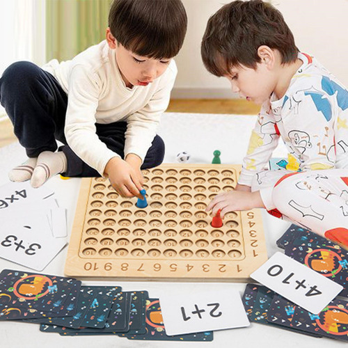 Juguete Matemático Montessori Con Tabla De Multiplicar Para