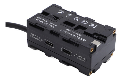 Adaptador De Corriente De Batería Ficticio D Tap A Np F Led