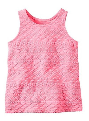 Carter S Girl Jacquard Tank Top  Rosa  18m 