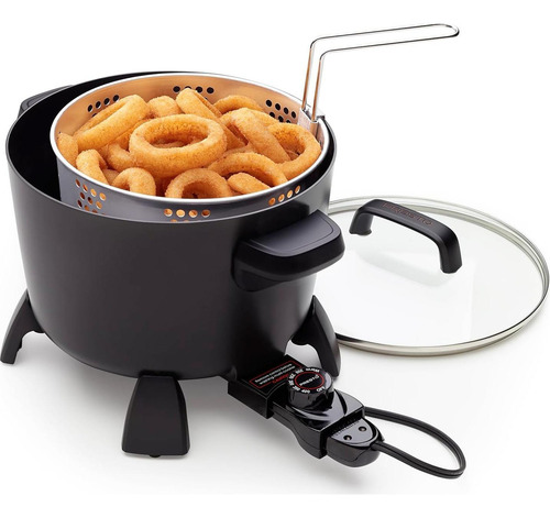 Presto Olla Grande 8 Cuartos Multi-cocinera Negra