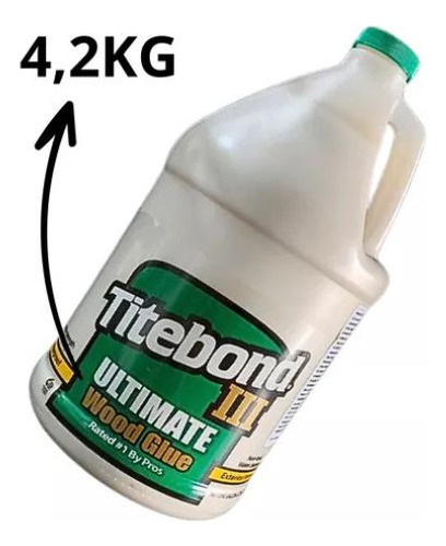 1 Cola Madeira Titebond Ultimate Iii Atóxica Wood Glue 4,2kg