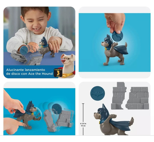 Fisher Price Dc Super Pets Ace Lanzador De Disco