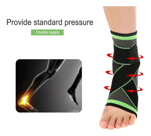 4 Pcs Tobilleras Deportivas Anti-esguince Soporte Lesion Gym