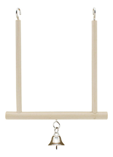 Bird Swing Perch Bird Toy Cage Accesorios Con Campana Para