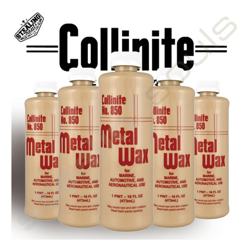 Collinite | 850 | Metal Wax | Limpia Metal / Cromado | 473ml