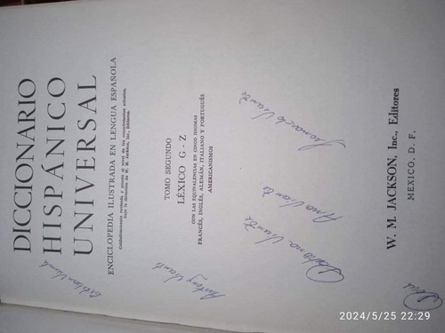 Diccionario Hispánico Universal 3 - Idioma Español (Usado)