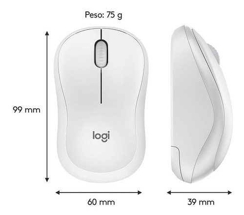 Imagen 3 de 3 de Mouse Inalámbrico M220 Silent Negro Silencioso