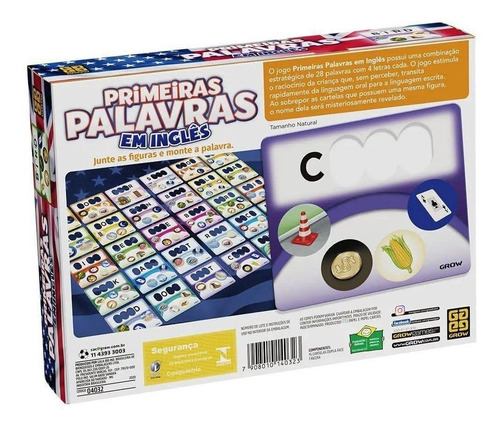Jogo Primeiras Palavras Em Inglês - Grow