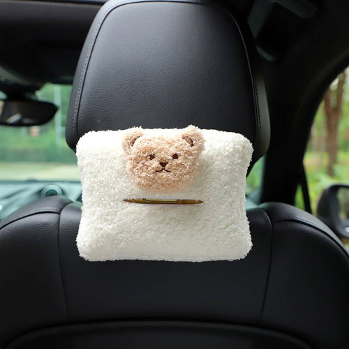 Caja De Pañuelos For Reposacabezas De Coche Con Oso De