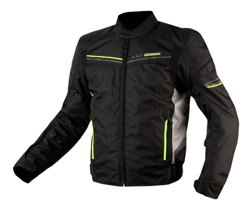 Campera Ls2 Shadow Hombre Bla Tit Hi-vi Cordura Moto Viaje