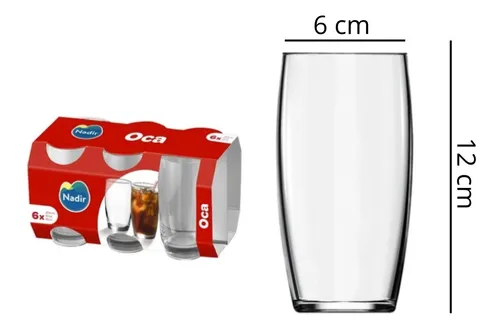 Jogo de Copos Nadir Oca LD 6 Peças 300ml