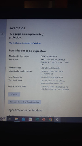 Acer Aspire 5 A515-56, Amd A9, 12gb Ram, 628gb Ssd, Negro (Usado)