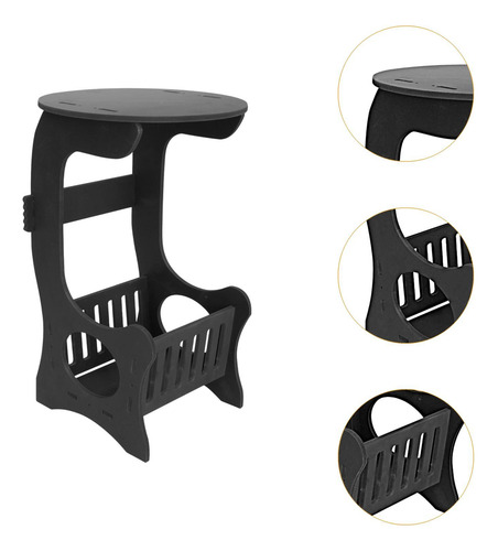 Pequeña Mesa De Mesa Lateral Redonda Con Escritorio De